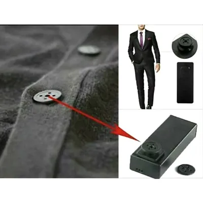 £6.99 • Buy Mini Spy Button Hole Camera Hidden DVR PC Camcorder Pinhole Surveillance Audio