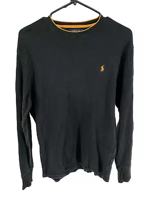 Polo Ralph Lauren Long Sleeve Thermal T-Shirt Men's Size Small Black • $11.99