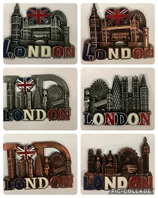 Metal Fridge Magnet Gift London Icons Souvenir Gift • £3.49