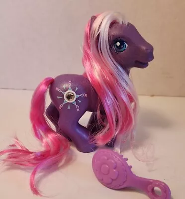 G3 My Little Pony Ponies Star Dasher Jewel Gem Purple 4 1/2  K • $8.99