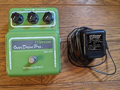 MAXON OD-820 Over Drive Pro Pedal W/ AC Adapter Made In JAPAN OD820 • $92.99