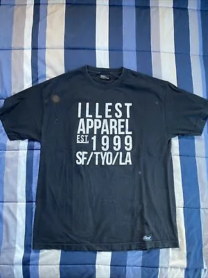 Pre-Owned Vintage ILLEST Streetwear T-Shirt Size Men’s XL Black • $25