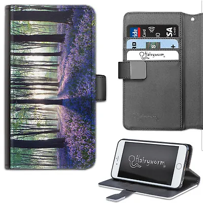 Bluebell Wood Phone Case;PU Leather Wallet Flip Case;Cover For Samsung;Apple • £11.89