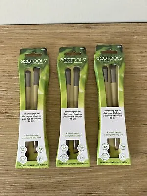 EcoTools Enhancing Eye Set Brushes 3 PACK OF 4 (4 Brush Heads Each) • $11.99