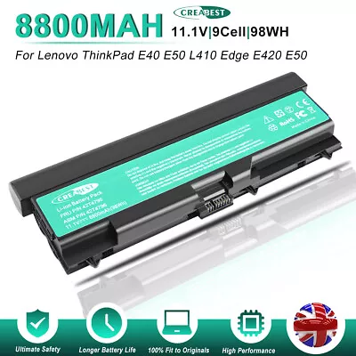 42T4235 42T4753 Battery For Lenovo ThinkPad W510 T410 T510 T510i W510 SL510 T420 • £225.91