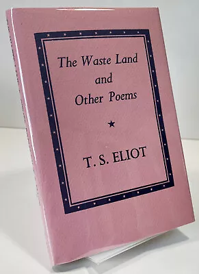 The Waste Land And Other Poems~T.S. Eliot 1943 First Edition W/Facs Dust Jacket • $169.95