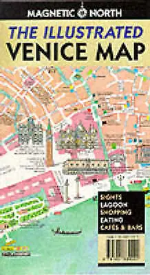 £9.99 • Buy Illustrated Venice Map - Folded Map - Venice Map - Like New