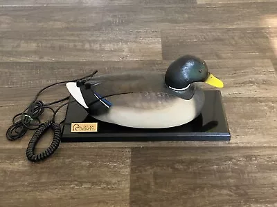 Ducks Unlimited Mallard Duck Decoy Phone Rubber Plastic Telephone Vintage Retro • $59.99