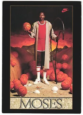 Moses Malone 1994 Upper Deck 3x5 Nike Original Poster Card  Moses  • $14.95