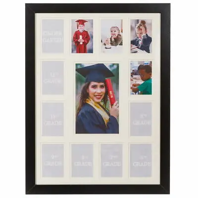 School Years Picture Days Collage Frame With Double White Mat K-12 Keepsake • $21.99