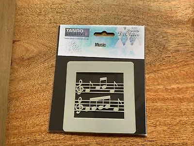 Tando Creative 10 X 10cm Stencil - Music Notes • £1.80