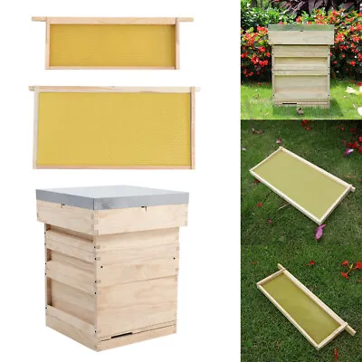 UK National Bee Hive Supply Brood Box Beekeeper Beekeeping Wooden Beehive Kits • £115.95