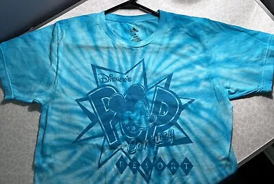 Disney Pop Century Resort Mickey Mouse Blue Tie Dye Short Sleeve T-Shirt Medium • $20