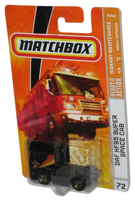 Matchbox Highway Maintenance 4/6 (2008) Black & Gray Daf XF 95 Space Cab Truck # • $16.59
