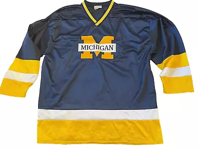 Vintage Cable Sportswear University Of Michigan Wolverines Hockey Jersery XL • $64