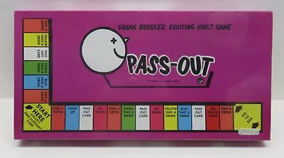 PASS OUT Board Game By Frank Bresee 1988 - Adult Drinking Game - New & Sealed • $85.41