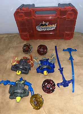 2012 Beyblade Beywarriors Shogun Steel Beylocker Storage Case Tomy Lot Figures • $35