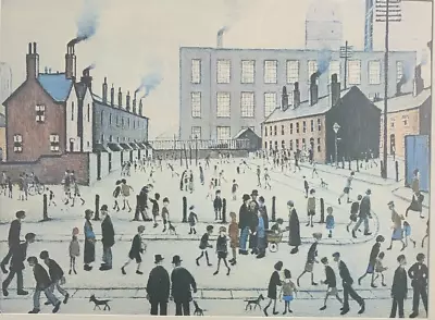 A Large Vintage Framed Print Of Mill Scene By L. S. Lowry 1944 • $56