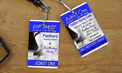 Hockey Invitations Hockey VIP Party Hockey Game Party Hockey Backstage Pass • $4.49