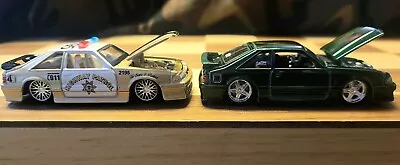 Maisto 1993 '93 Ford Mustang Cobra SVT Foxbody Green And Highway Patrol Gold... • $30