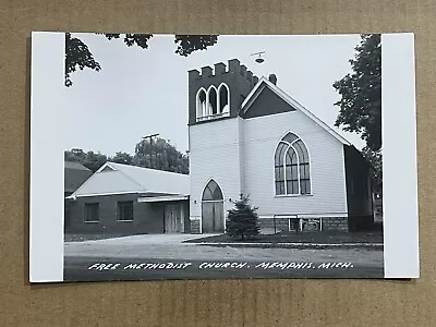 Postcard RPPC Memphis MI Michigan Free Methodist Church Vintage Real Photo PC • $14.99