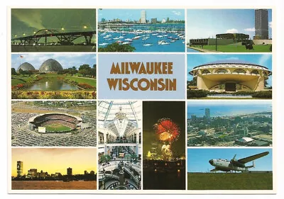 Milwaukee WI Postcard Wisconsin Greetings Souvenir • $2.29