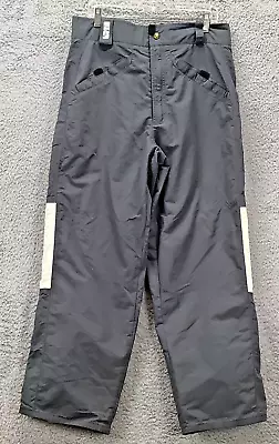 Burton Bio-Lite Snowboard Pants Men Large Gray Ski Pockets Snow Board Mesh Lined • $39.99