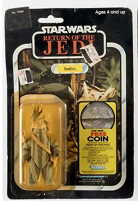 Vintage Star Wars  TEEBO  Ewok ROTJ Return Of The Jedi NEW Sealed 1983 Kenner • $241.05