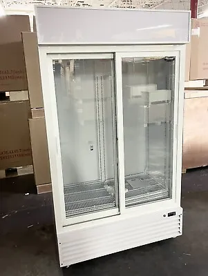 2 Door Refrigerator Glass Merchandiser Double Door Commercial Cooler Sliding • $2399