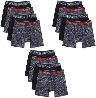 Hanes Men's Boxer Briefs 12-Pack Performance X-Temp 4-Way Stretch Mesh S-3X • $37.99