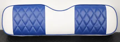 $129 • Buy Set Of 4 Blue White Golf Cart Seat Cover Diamond Stitching Club Car DS 2000.5-Up