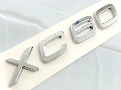 Chrome Xc60 Fit Volvo Xc60 Rear Trunk Nameplate Emblem Badge Letters Number • $24.99