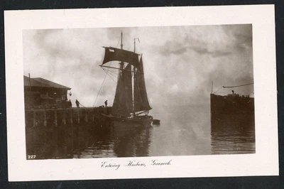 £3.99 • Buy PC GREENOCK SAILING BOAT SHIP RENFREWSHIRE SCOTLAND C1914
