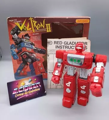 Voltron II Matchbox Miniture Gladiator Red Space Robot With Box 1984  • $99