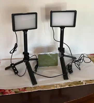 Home Studio Streaming Light LED 2 Pack Dimmable Photo/Video Light ZC-10S - GA • $18
