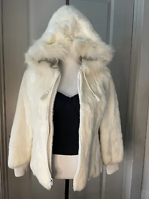 Vintage Fur Mink Jacket With Fox Trim Coat/jacket Women’s Size Small • $525