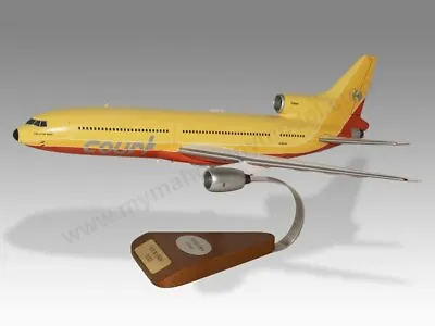 Lockheed L-1011-385 TriStar Court Line Solid Wood Replica Airplane Desktop Model • £159.50