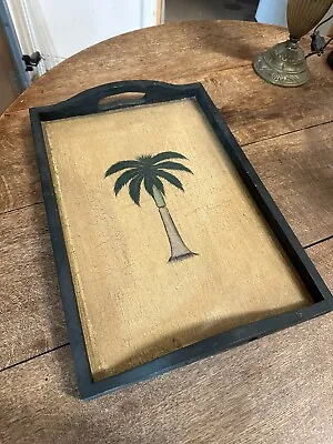 Vintage Wooden Palm Tree Serving Tray • $10