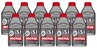 Motul DOT 5.1 - 5.5 Liters AM Long Life Fully Synthetic Brake Fluid (11 X 0.5L) • $86.95