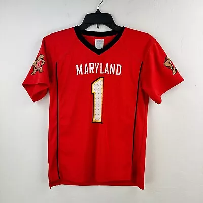 Rivalry Threads 91 Jersey Kids Meduim Red Black Maryland Terrapins 1 Football • $13.39