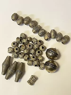 Vintage Brass African Beads - Jewelry Making -African  - Vintage - Crafts - • $10
