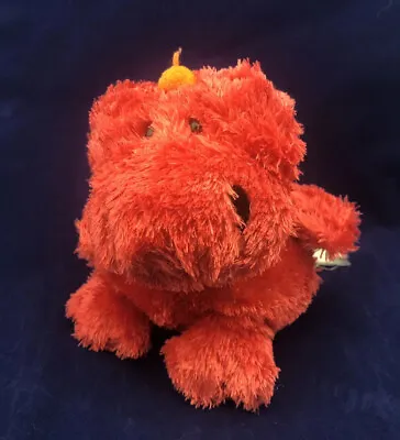 Russ Berrie Home Buddies Red Dinosaur T Rex Plush Stuffed Animal Bean Bag 4  Toy • $4.89