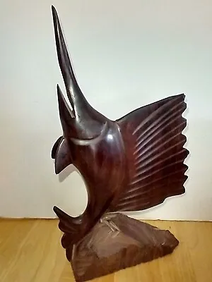 $25 • Buy Vintage Sonoran Ironwood Swordfish Carved Figurine 13 