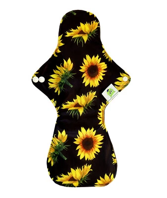 £8.64 • Buy Maternity Bamboo Charcoal Cloth Menstrual Pads  - Extra Heavy - Sunflowers
