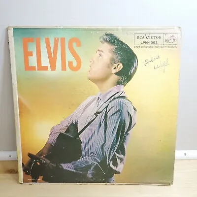 Elvis Presley LPM-1382 ~ 1st Press? ~ Rare Ad Back ~ Elvis Insert • $21.98