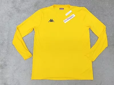 KAPPA Hydro-way Mens T Shirt Yellow Polyester Adult Size XXL RRP £29.99 • £11.49