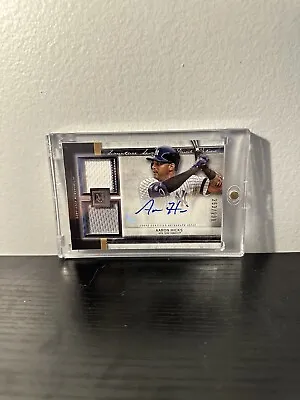 2019 Topps Museum Collection Aaron Hicks Auto Patch /299  • $15
