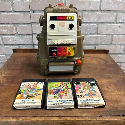 Vintage 1978 Mego 8-Track Robot Radio Player + Three Tapes - No Power Cord • $29.99