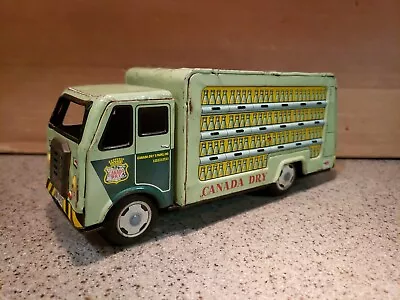 Vintage Hayashi Japan Tin Litho Canada Dry Beverage Delivery Friction Truck Rare • $99