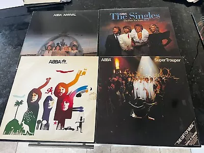 Collection Of 4 ABBA Vinyl LPs The Album Singles Super Trouper Arrival OGs • £3.99